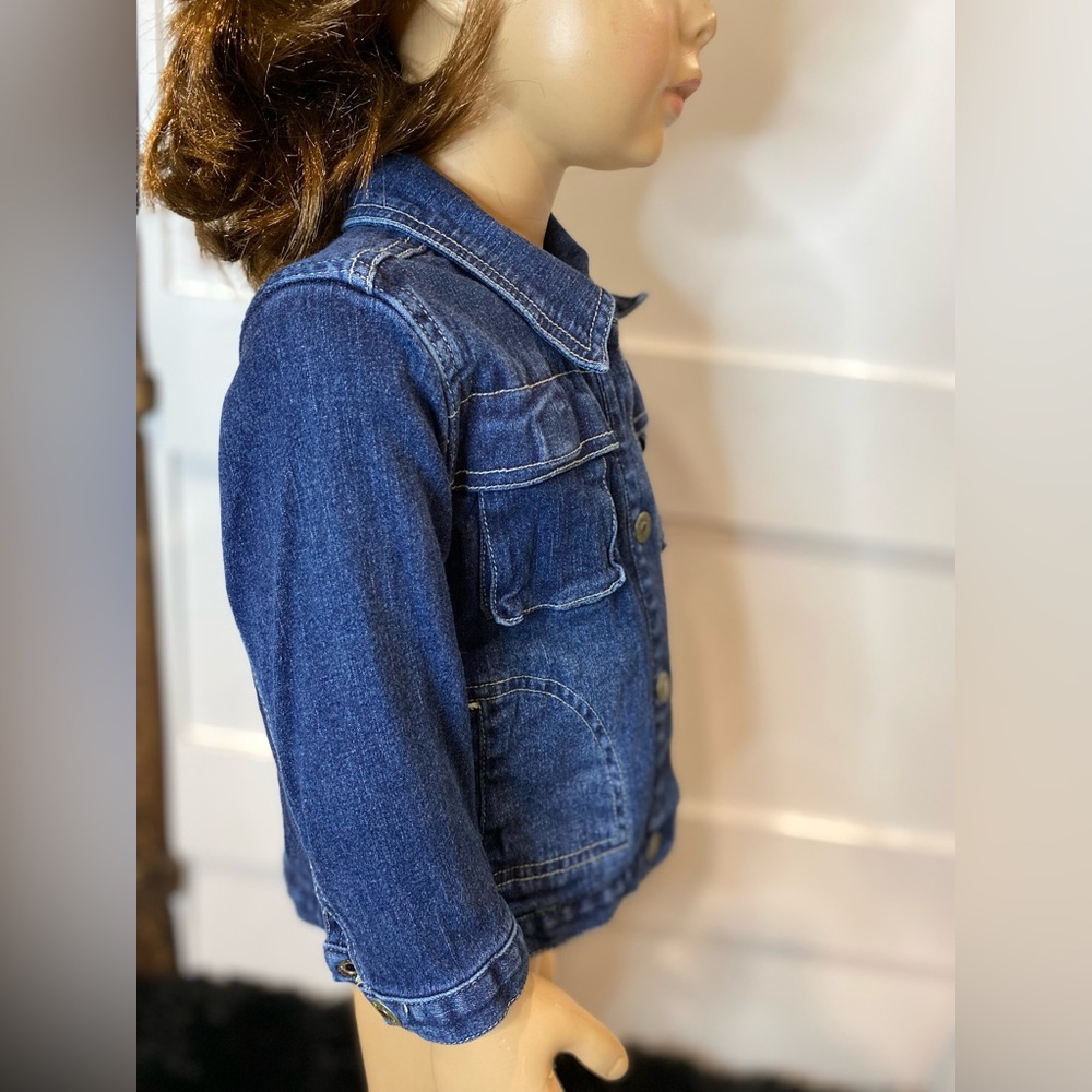Nevada Kids Blue Denim Jacket Size 18 Months Classic Jean Baby Outerwear